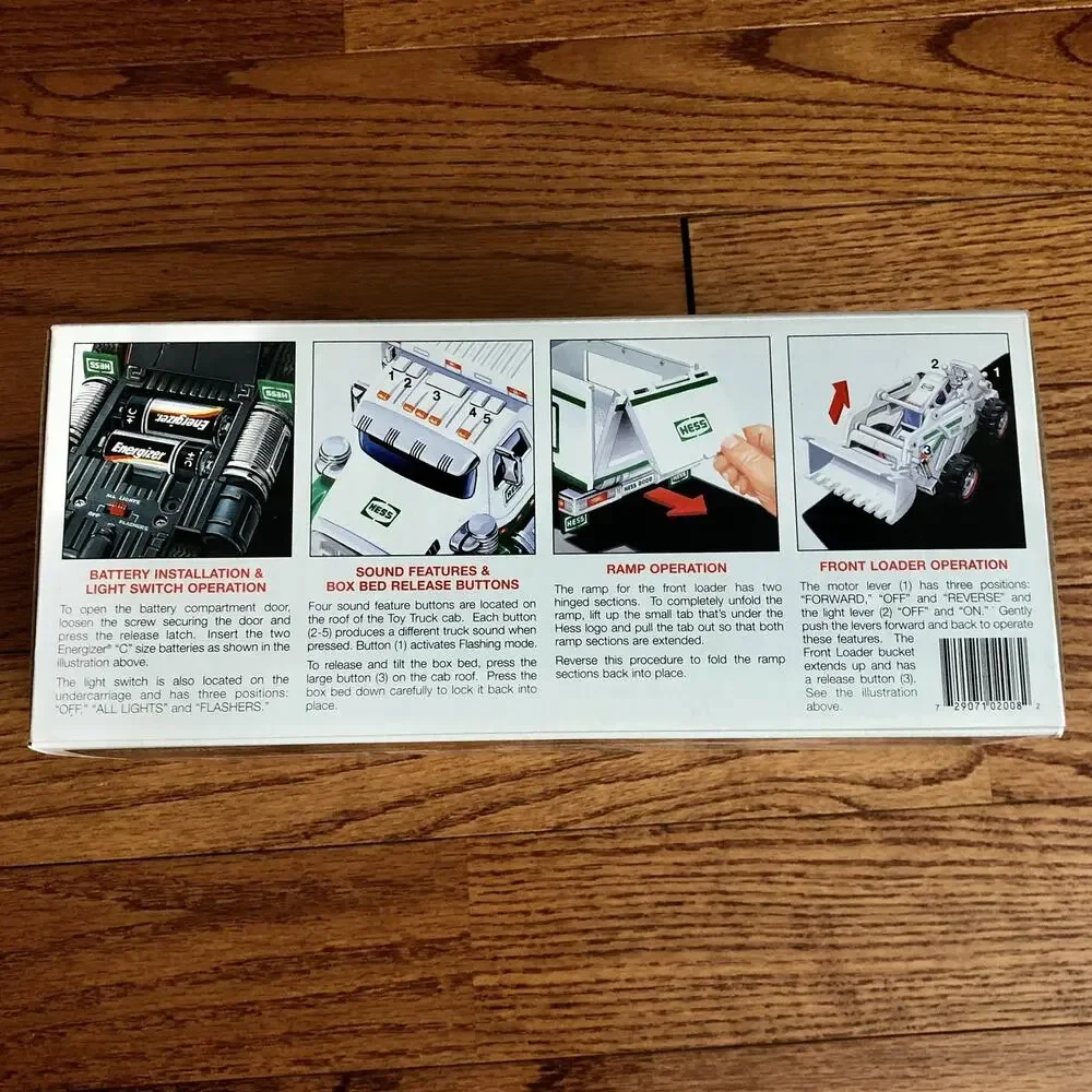 Hess Toy Truck 2008 Semi Trailer Front Loader Construction Set Lights NWT